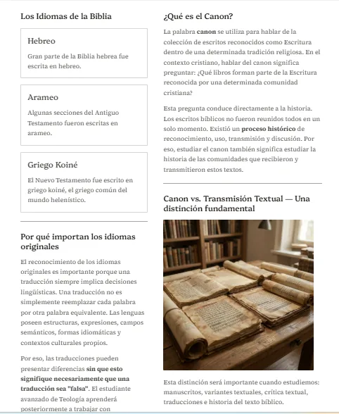Los idiomas de la Biblia y el canon bíblico
