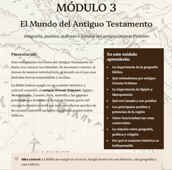El mundo del Antiguo Testamento